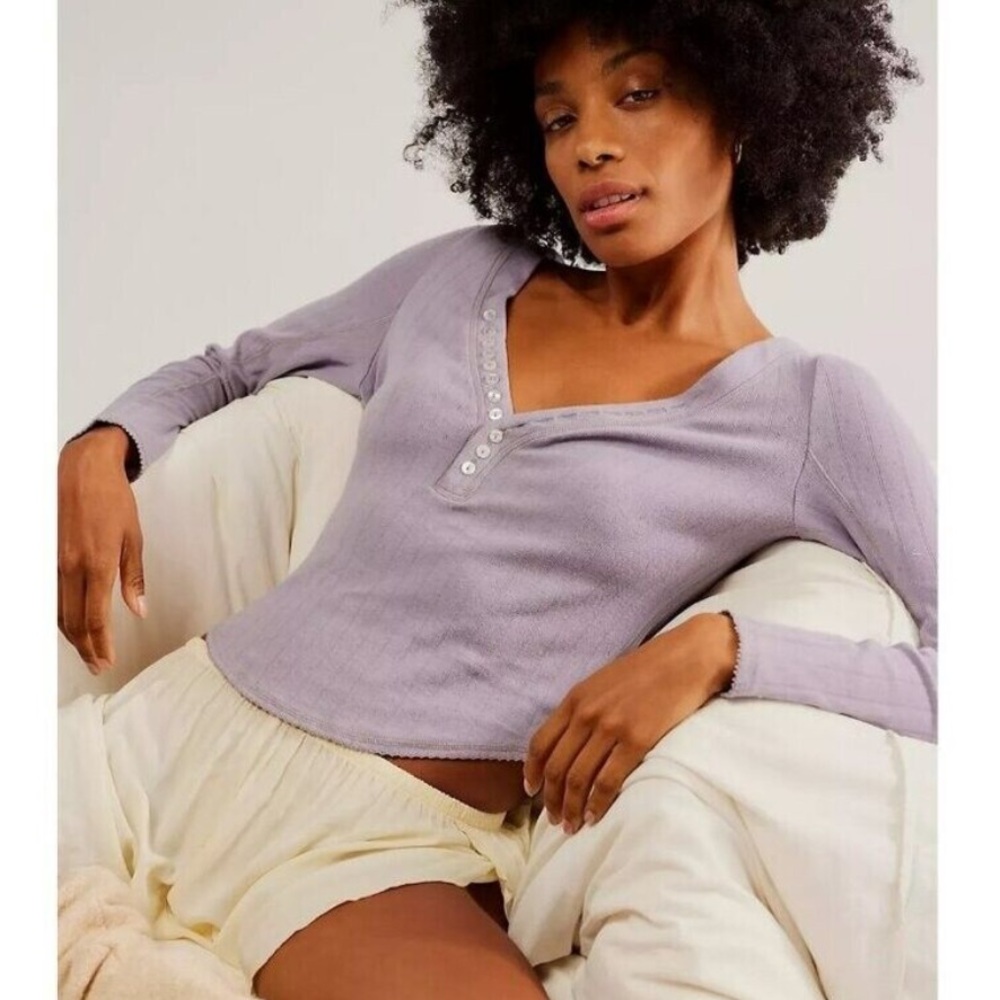 Free People Coffee-Chat Long Sleeve